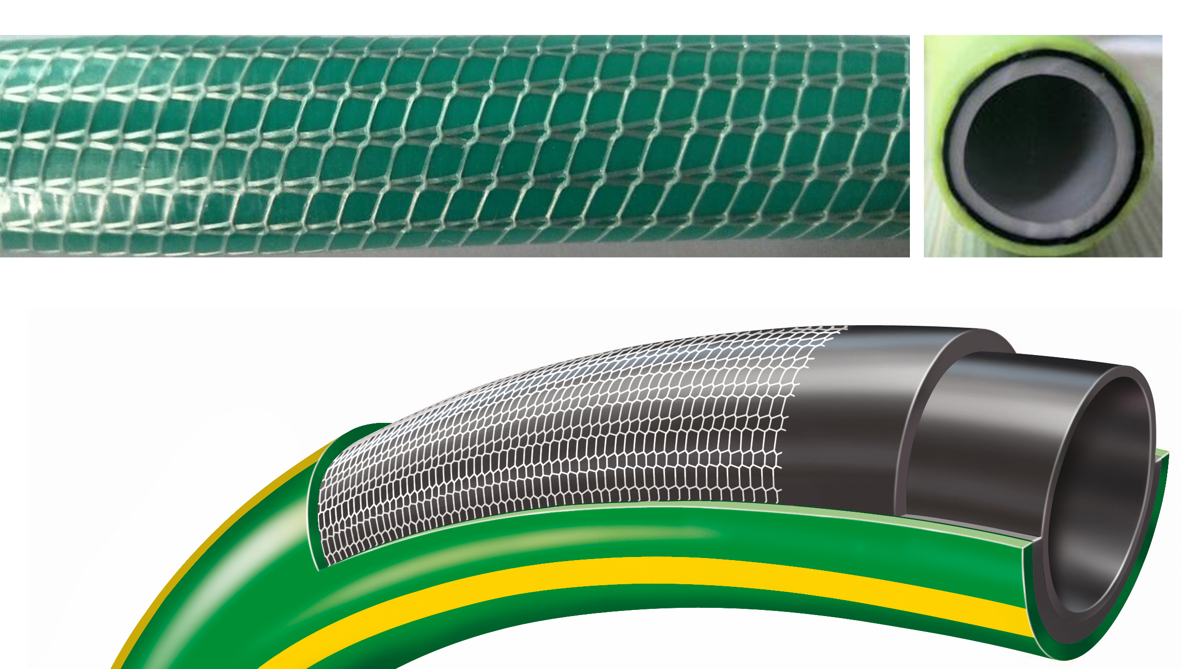 Steel Wire Suction PVC Flexible Tubing High Pressure UV Chemical Resistant Thick Vinyl Hose Tube, 10 FT
