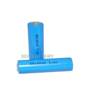 Bobbin Type Li SOCL2 Battery ER14505H AA 3.6V Long Working Life With Terminal