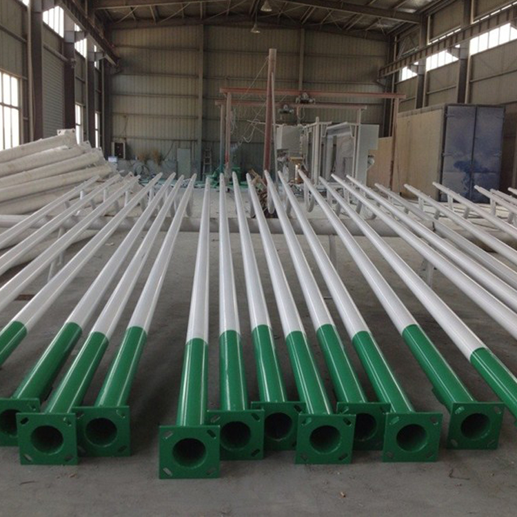 Round Tapered Hot Dip Galvanized Outdoor Light Pole 5-12m for Customer Requirements