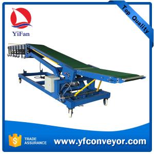 Truck Loading and unloading conveyor with height adjustable
