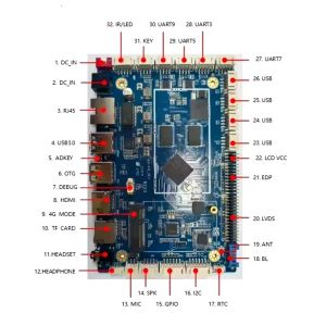 China Embedded ARM Motherboard RK3566 Quad Core LVDS EDP HD-MI Advertising Display Board on sale