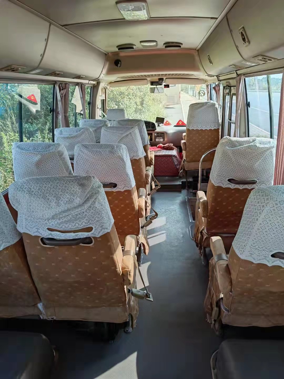 20 Seater Used Coaster Bus Toyota Second Hand Mini Bus 3RZ Engine
