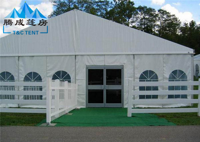 1000 Seater Wedding Event Tents With White PVC Walling 7.2M Ridge Height