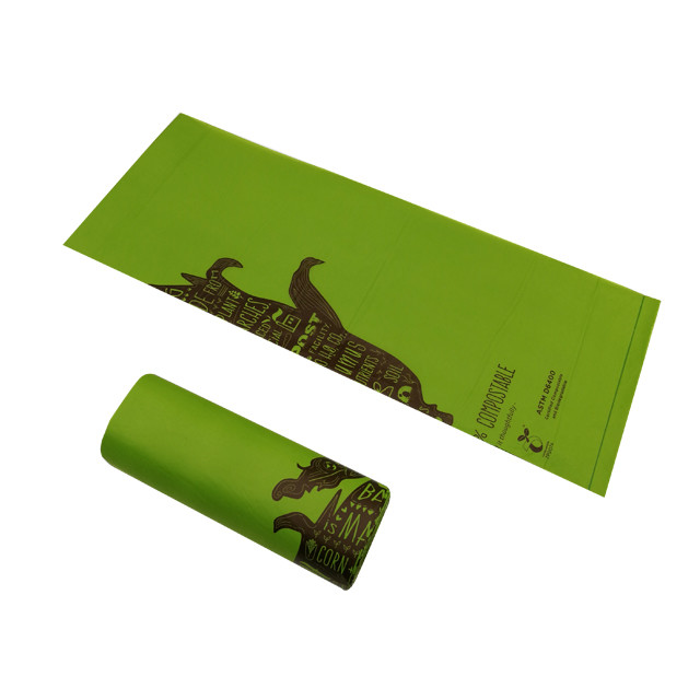 Custom PLA Biodegradable Plastic Bags On Roll 11 Micron For Trash Packing