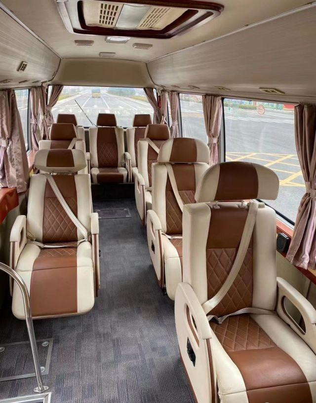 2015 Year 10 Seats Used Higer Coaster Bus , Used Mini Bus Coaster Bus 86kw With Luxury Seats For Business