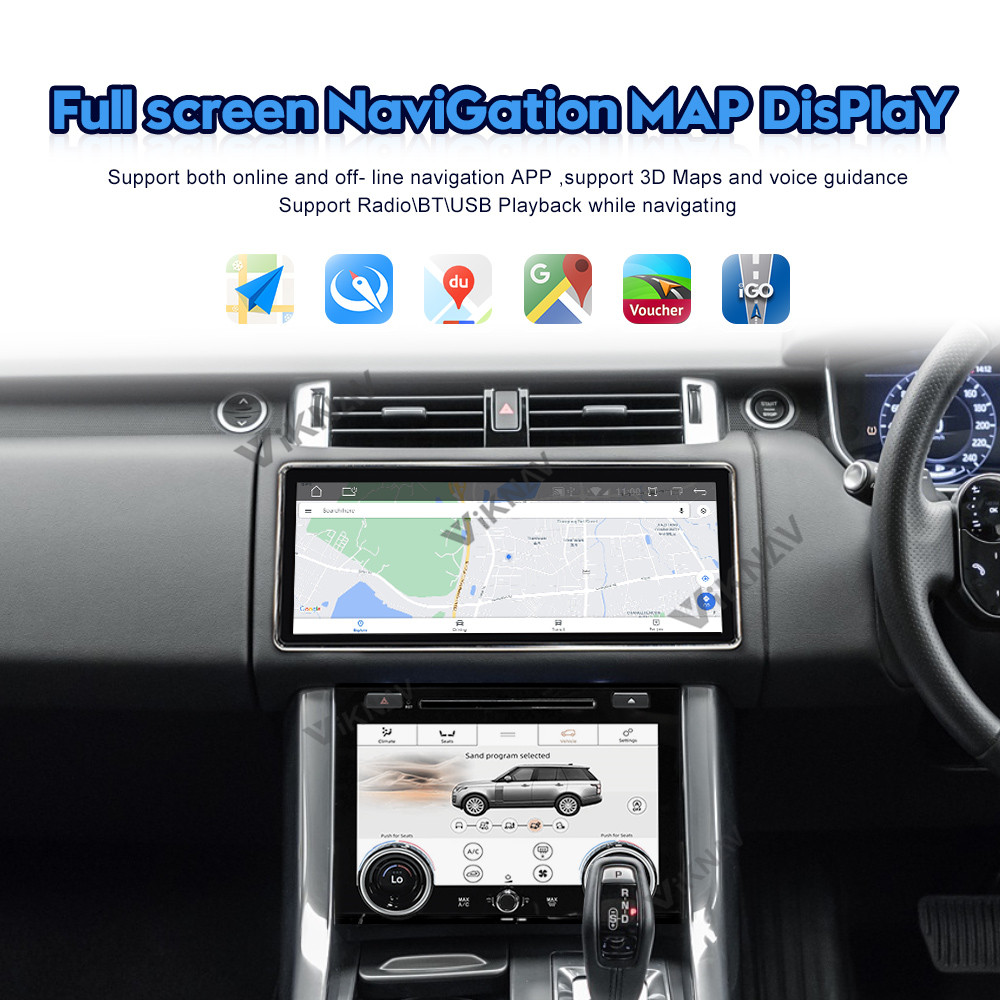12.3inch Car radio For Range Rover Sport Right Peptide L494 Multimedia Player Stereo Android GPS Navigation Carplay