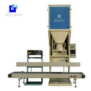  Quantitative 25kg Silica Rice Pellet Bagging Machine PLC Control Manufactures