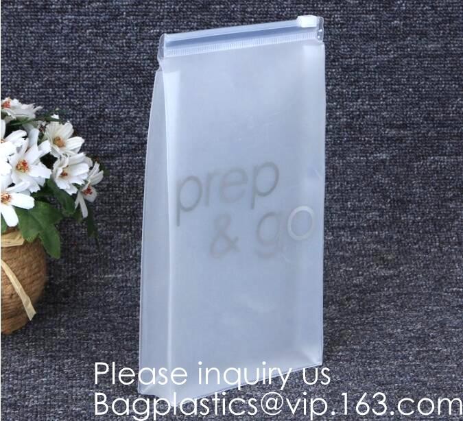 Recyclable Stand-Up Clear Plastic Cosmetic Promotion Packing Bag,Reusable Wet Wipe Eva Stand Up Pouch Bag, bagease, bag