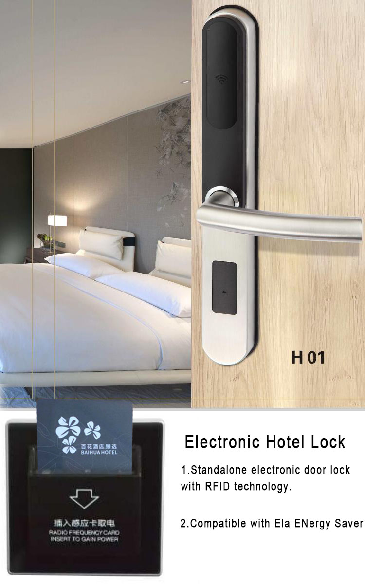 Smart door lock hotel keyless high quality combination silm smart door Lock