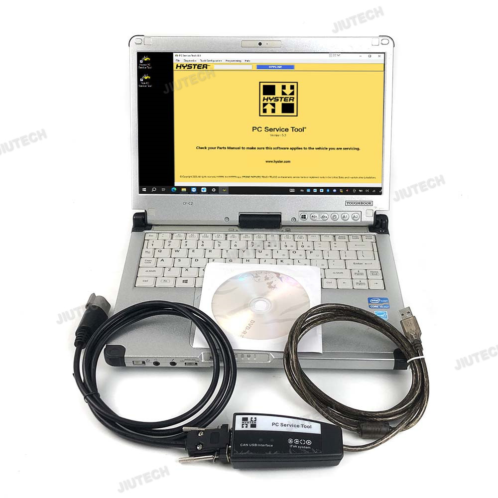 V4.99 For Yale Hyster+CF C2 Laptop PC Service Tool CAN USB Interface Diagnostic Cable Ifak Forklift Auto Diagnositc Tool