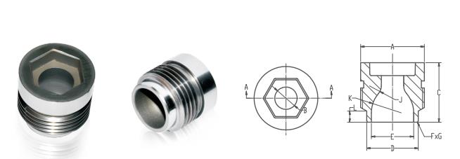Coal Mining Inner Hexagon YG20 Cemented Carbide Nozzle For PDC Drill Bit
