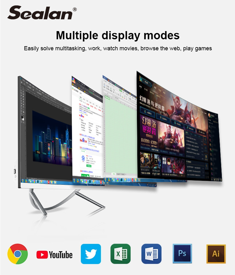 Discrete Graphics Card I7 4700 All In One Pc I7 27 Inch With Mouse