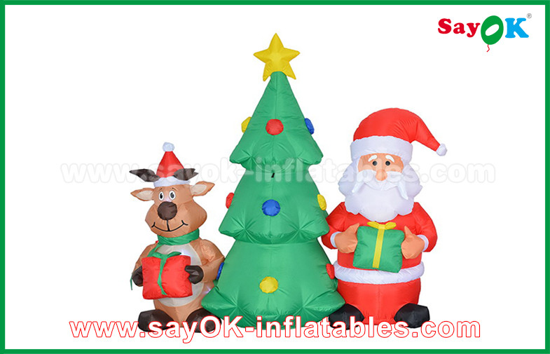 Customzied Various Inflatable Santa Claus Cartoon Characters For Christmas