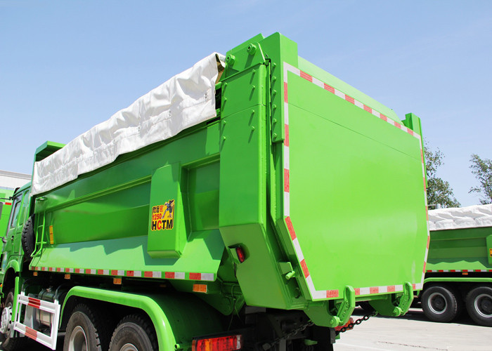 30 - 40 Tons 6X4 LHD Tipper Dump Truck with 10-25CBM Front Lifting Hydraulic Cylinder