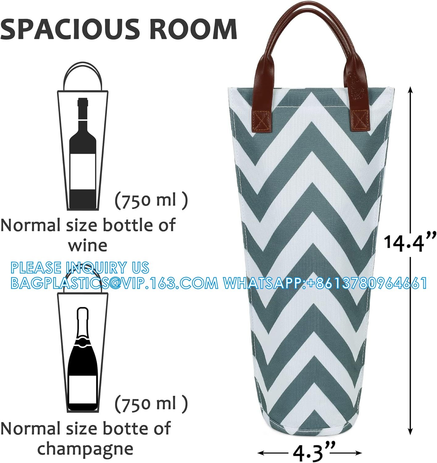 Single Wine Gift Tote Bag, Insulated Padded Thermal Wine Bottle Carrying Cooler Carrier For Travel, Picnic, Gift