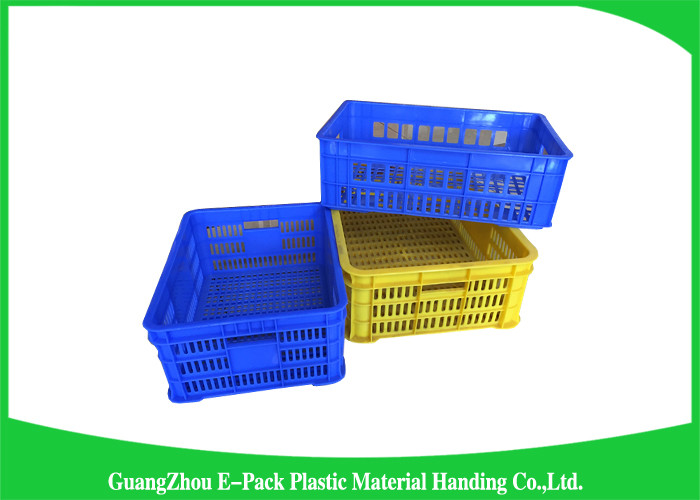 Industrial Plastic Storage Containers , Agriculture Solid Plastic Milk Crates