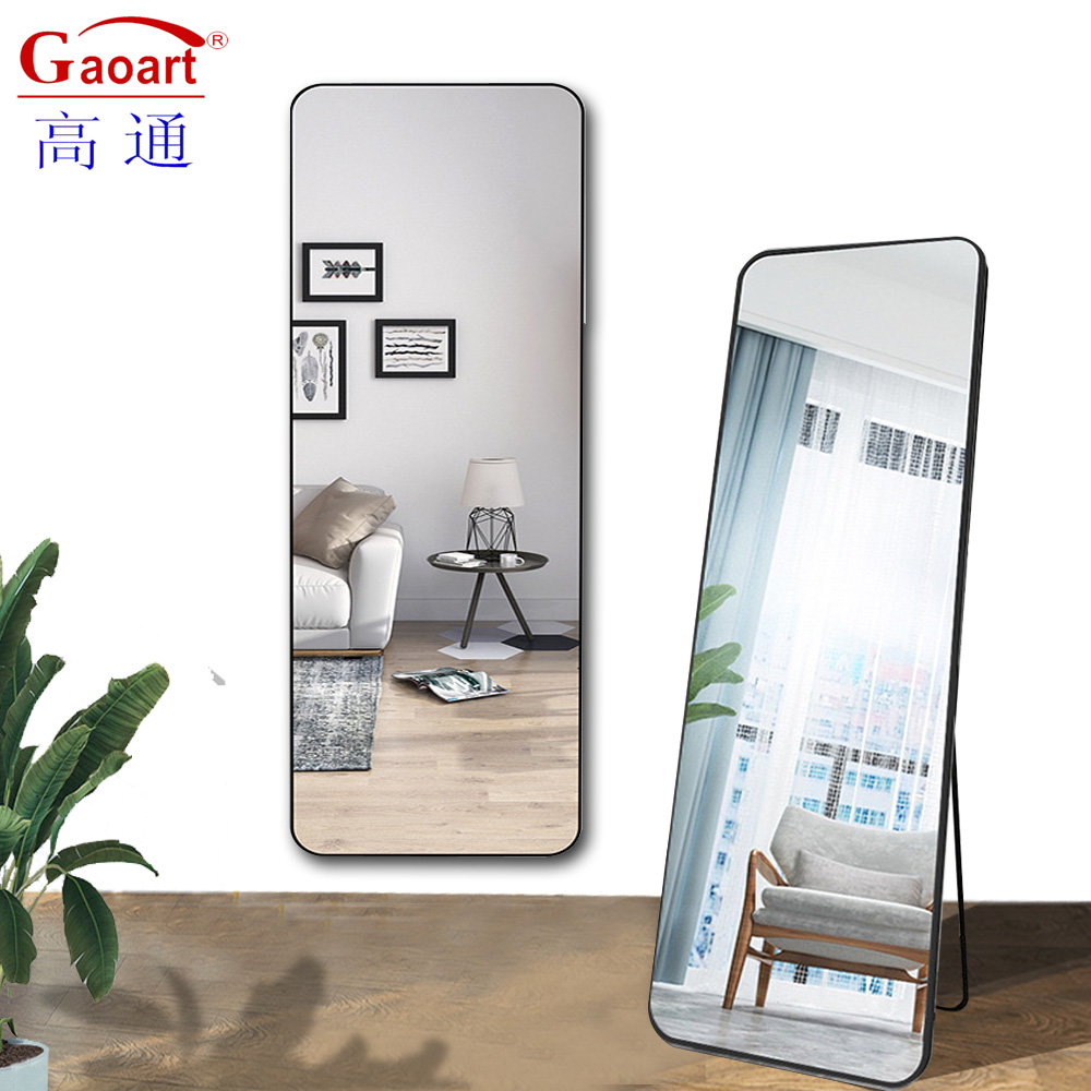 Glass Sticker Full Length Silver Shower Nordic Wall Art for Bathroom Toilet Salon Mirror