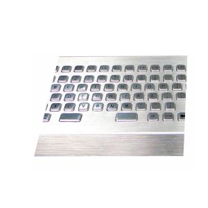 Stand Alone Metal Industrial Desktop Keyboard With Customizable Language Layout