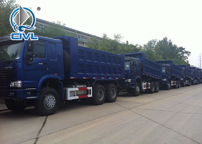 Left Hand Driving Heavy Duty Dump Truck 6x4 336hp 18M3 Mid Lifting