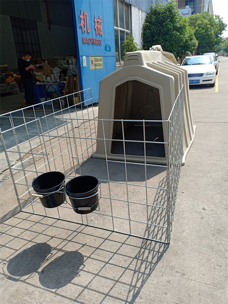 Dairy Farm Cow Calf Hutch Calf Feeding Equipment With Food Grade Bucket