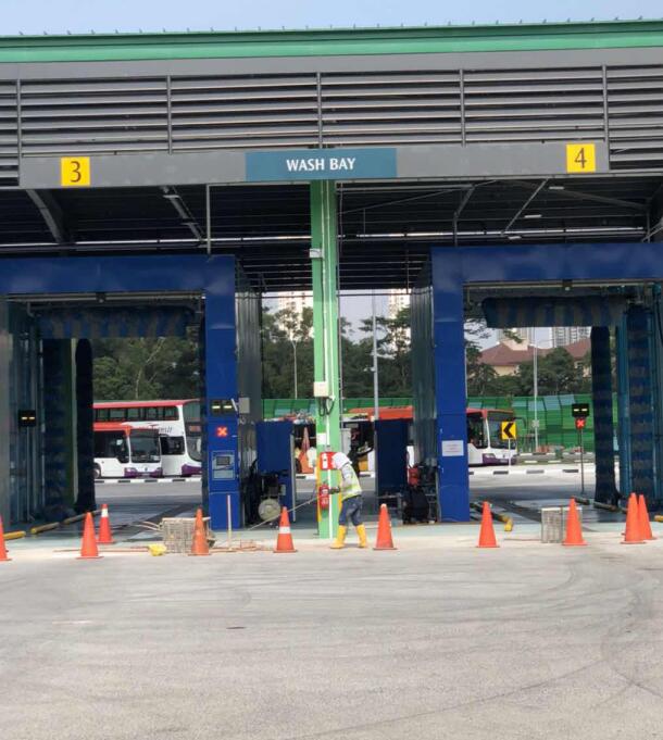 Automatic Drive Through Bus Wash Machine For Bus/Truck In North Africa Middle