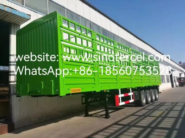 4 Axles Bulk Cargo Fence Semi Trailer