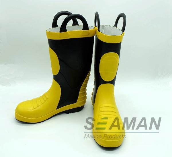 Steel Toe Fireman Rubber Boots Fire Fighter'S Equipment EN15090-2012 Safety