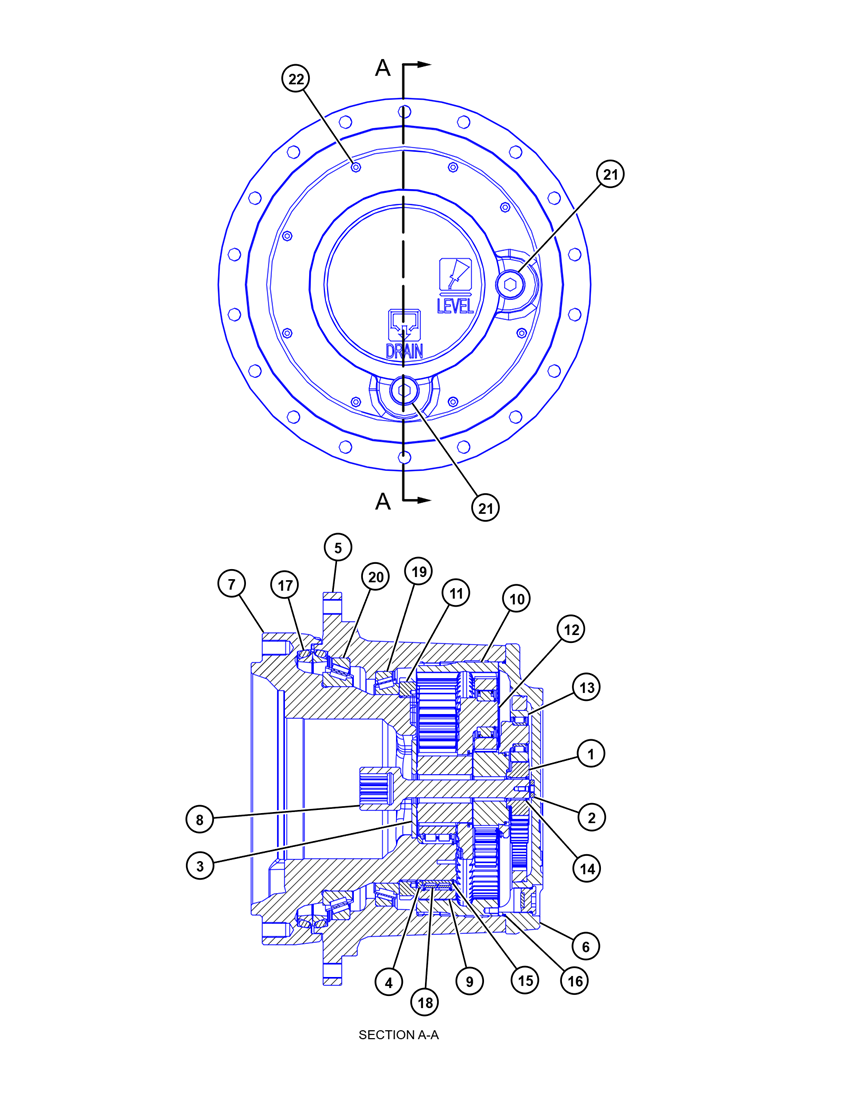 Durable Excavator E330GC E330 Reducer Parts Sun Gear 567-7166