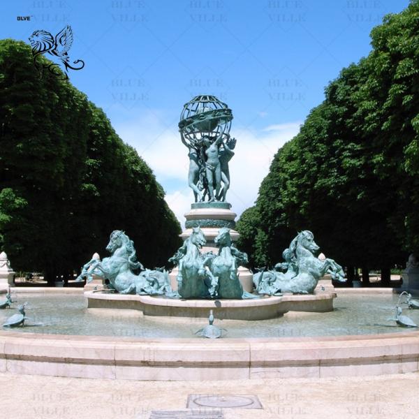 Fontaine de l'Observatoire Outdoor Bronze Figure Fountain Famous Large Horse