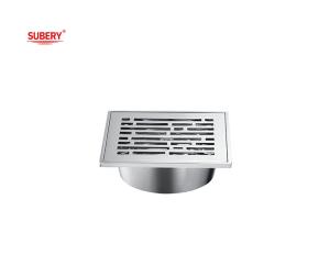  Floor Mounted Bathroom Floor Drain Trap 100 X 100mm Chrome Manufactures