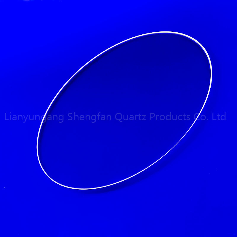 JGS1 Optical Quartz Disc Clear Glass Plates Fused Silica Quartz Disc 0.5 Mm