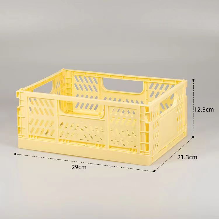 Convenient Mesh Plastic Crates for Office Desk Stackable and Blue NO Foldable Design