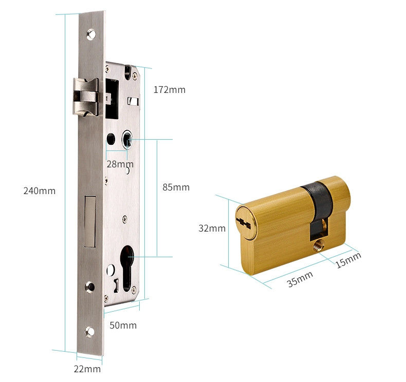 Sus304 Smart Card Door Lock