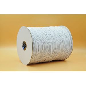 White Polyester Elastic Super Slim String Rubber OEKO-TEX