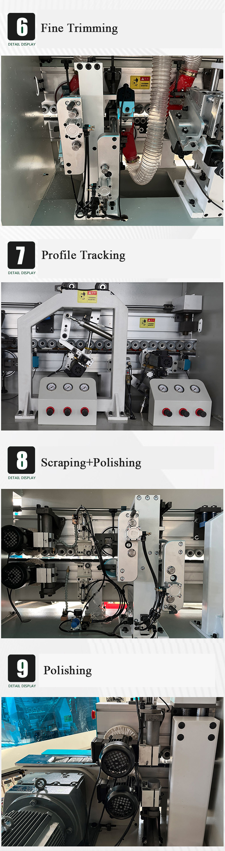 0.3-3mm Edge Band Thickness Edge Bander Machine for Manufacturers 380V Voltage