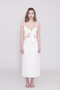 Factory Wholesale Pure 100% Linen Maxi Dress Women