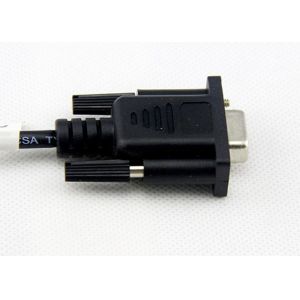 High Density Black RS 232 Serial Cable / Cisco Router Cable For Computer