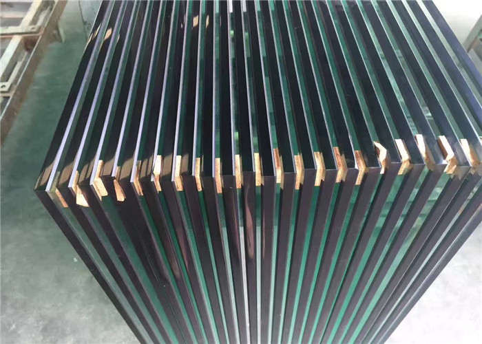 Safety Clear Tempered Glass , Flat / Curved Tempered Glass For Office Door