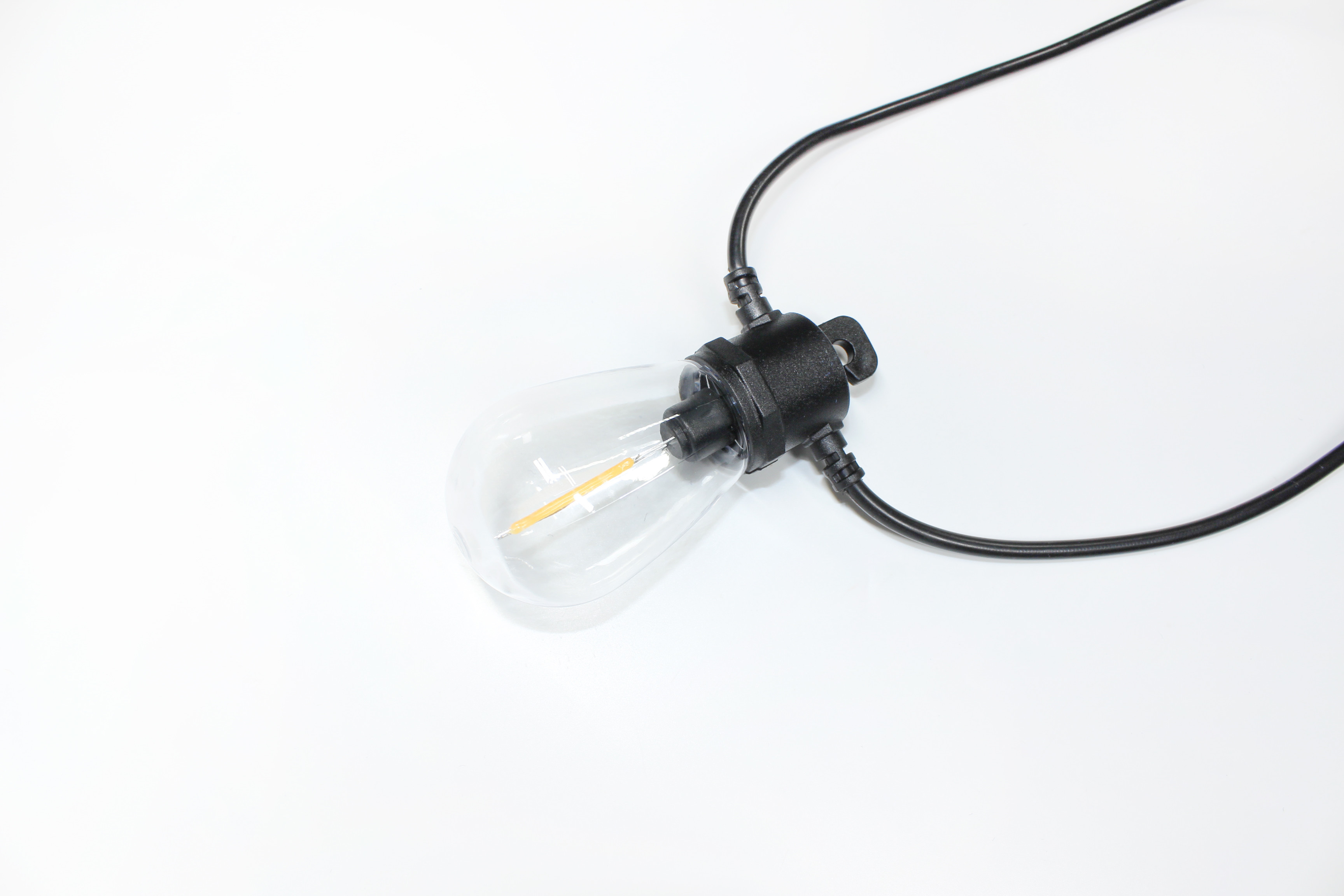 3W Panel Li Ion 4400mAh Battery S14 Solar Bulb String Lights