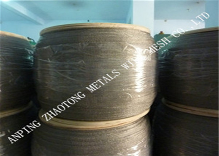 8mm SS304 Knitted Mesh Fabric ODM High Temperature Resistance 800 Degrees