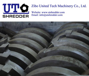 China high efficiency Double Shaft Shredder D52130 - Rubber Tire, plastic Waste Recycling Equipment, low speed high capacity on sale