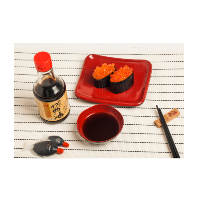 Smooth and Mild Cooking Steamed Fish Shaped Soy Sauce 2.6Ml for Dipping or Seasoning