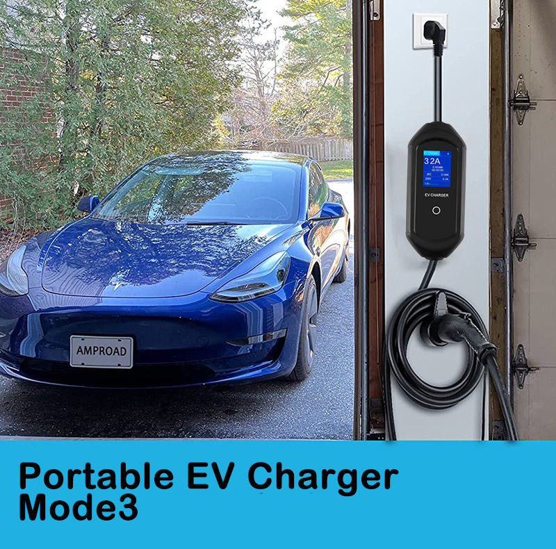 230VAC Smart Portable Evse Level 2 Wear Resistance New Energy Ev Charger IP67
