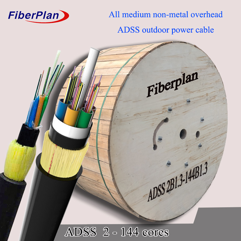 Fibra Optica Good Quality ADSS Single Mode Aramid Yarns Fiber Optic Cable