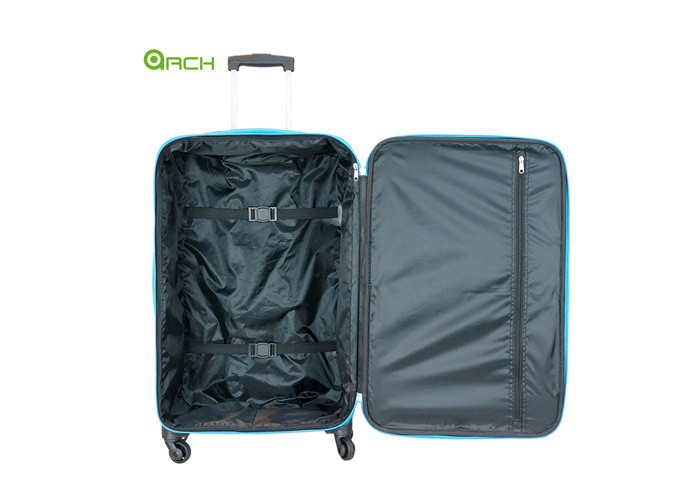 Two Pockets Spinner Wheels Trolley Luggage Bag Sets