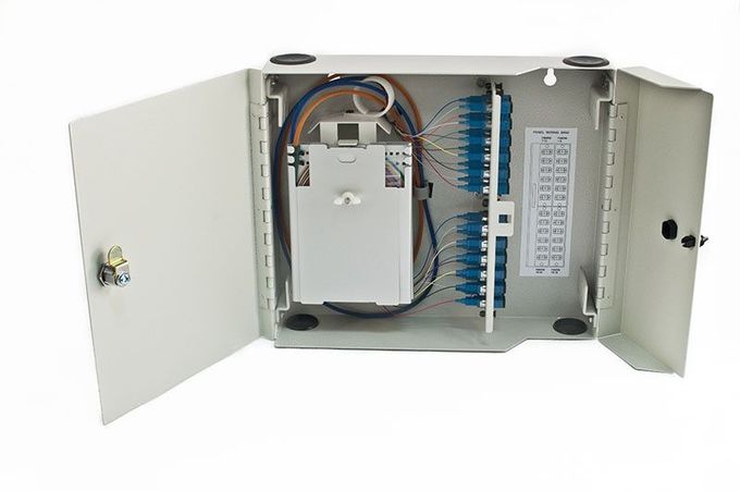 1x16 Splitter Fiber Optic Termination Box SC UPC Connector For CATV Networks