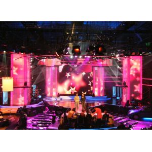 Full Color Flexible LED Screen LED Stage Curtain Screen 4mm Pixels Energy Saving