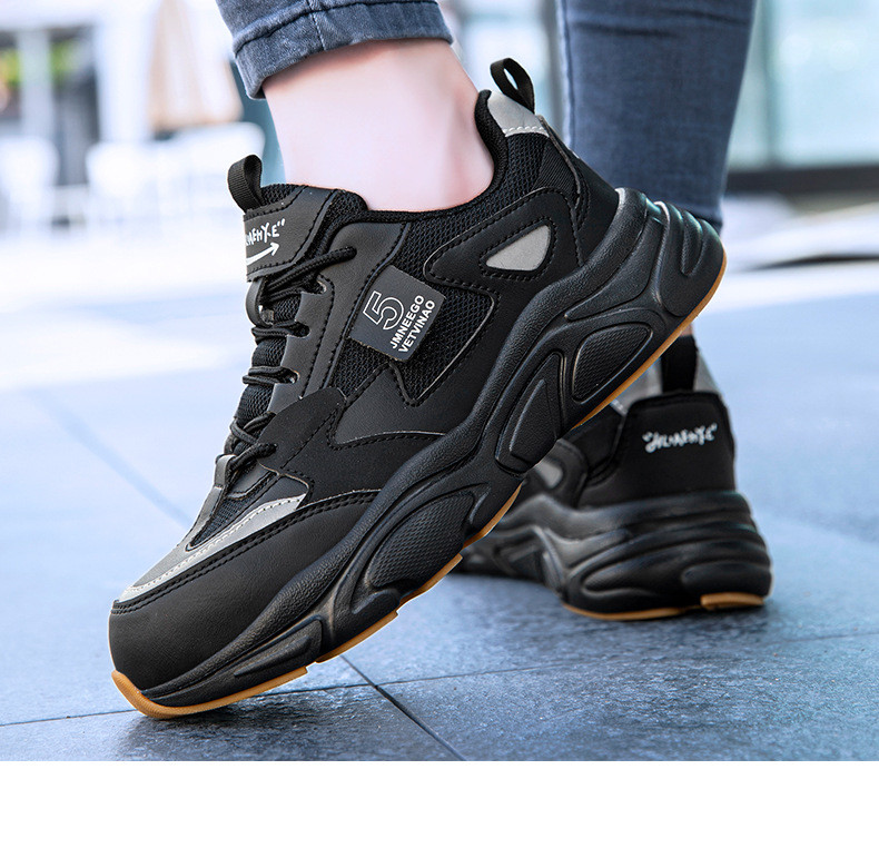 Unisex Microfiber Work Shoes Steel Toe Safety Shoes For Industrial Protection