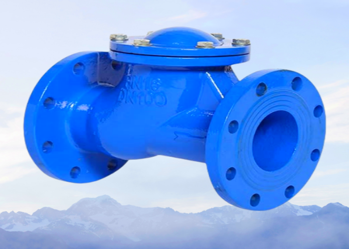 China Ductile Iron Flange Check Valve PN16 DN100 for Water, Oil, and Gas Pipelines on sale