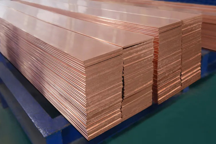 Bending Welding Decoiling Copper Row ASTM DIN Copper Flat Bar
